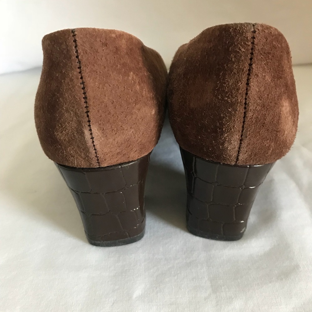 Bigou brown two tone patent loafers #T2 - Picture 5 of 6